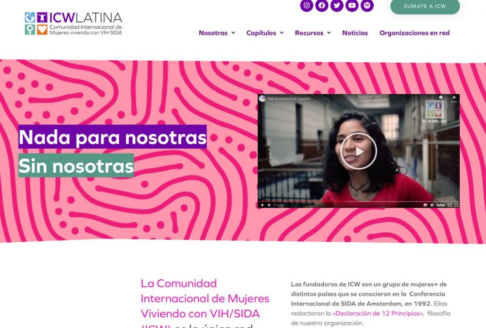 Desarrollo de website para ICW LATINA: «Nada para nosotras sin nosotras»