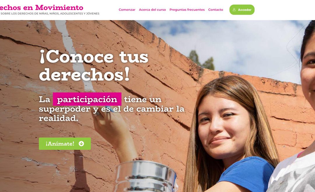 Curso virtual «Derechos en Movimiento» en Plataforma LearnDash para Save the Children y Doncel Argentina.